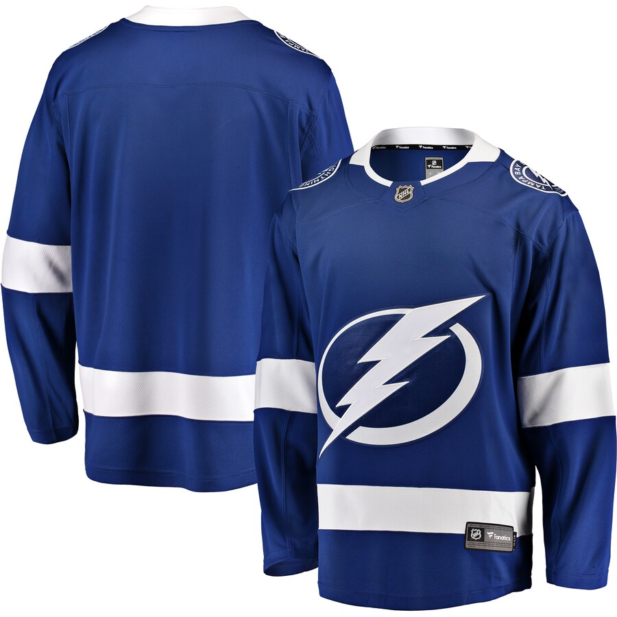 Men's Tampa Bay Lightning Fanatics Branded Blue Breakaway Home Jersey - ujerseystore
