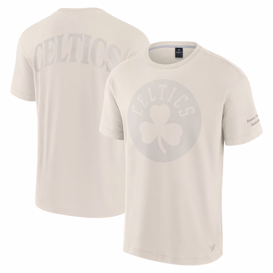 Men's Boston Celtics Fanatics Cream Elements Iconic T-Shirt - ujerseystore
