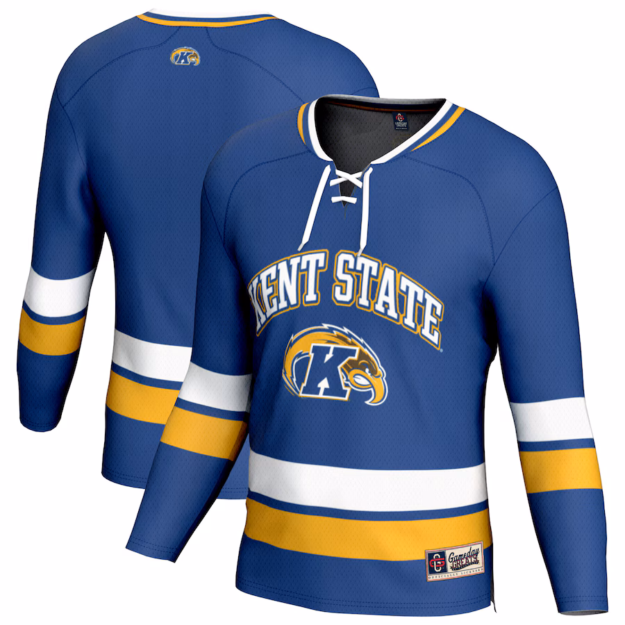 Unisex GameDay Greats Navy Kent State Golden Flashes Spirit Hockey Jersey - ujerseystore
