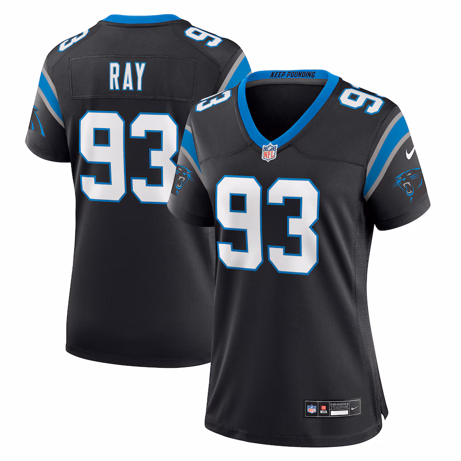 Women's Carolina Panthers LaBryan Ray Nike  Black Team Game Jersey - ujerseystore