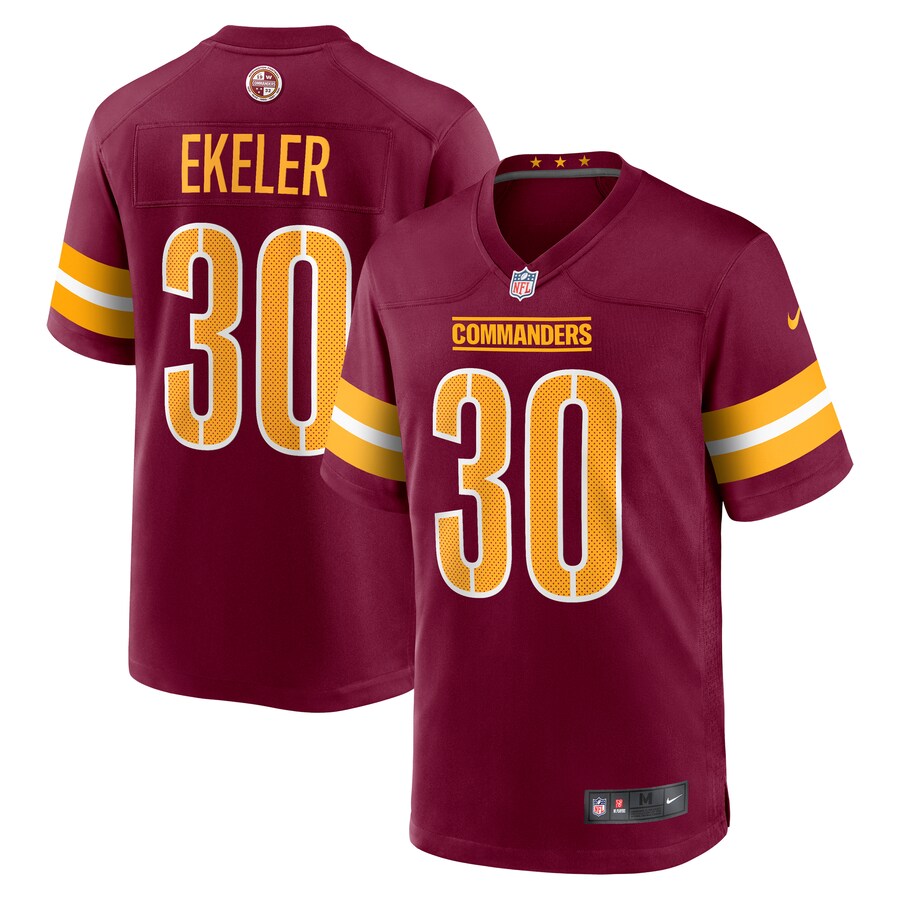 Men's Washington Commanders Austin Ekeler Nike Burgundy Game Player Jersey - ujerseystore