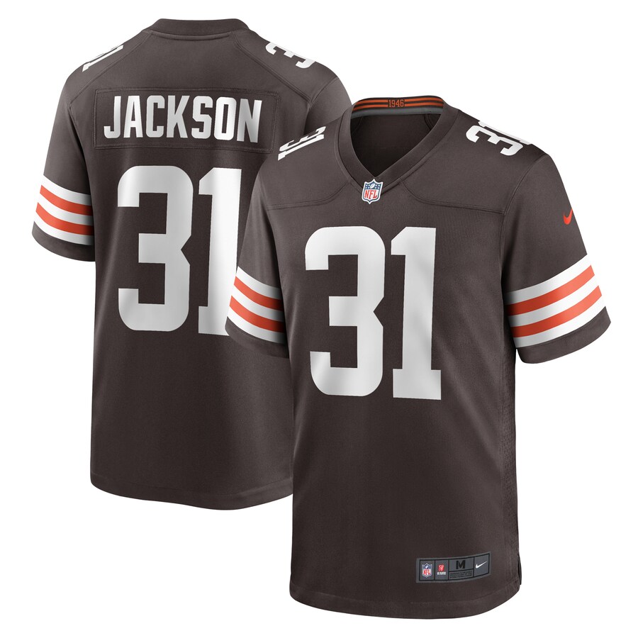 Men's Cleveland Browns Deon Jackson Nike  Brown  Game Jersey - ujerseystore