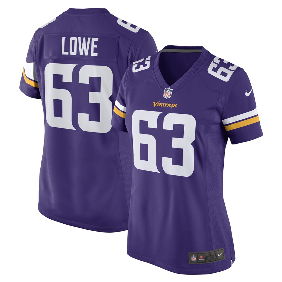 Women's Minnesota Vikings Vederian Lowe Nike Purple Game Player Jersey - ujerseystore