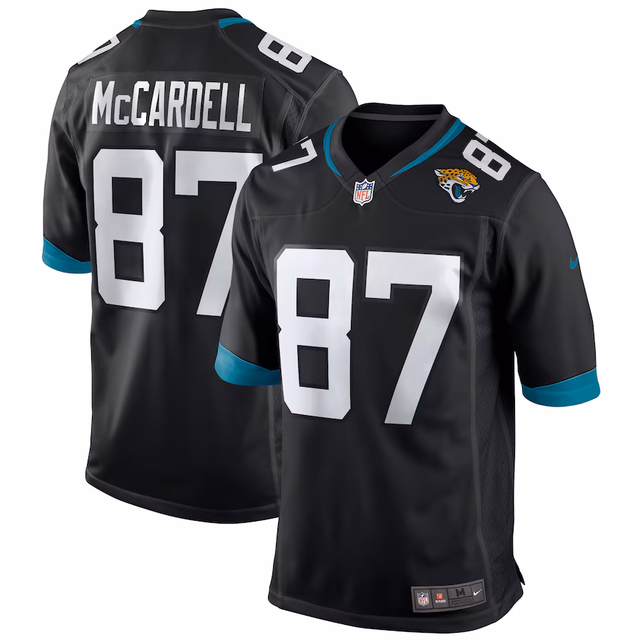 Men's Jacksonville Jaguars Keenan McCardell Nike Black Game Retired Player Jersey - ujerseystore