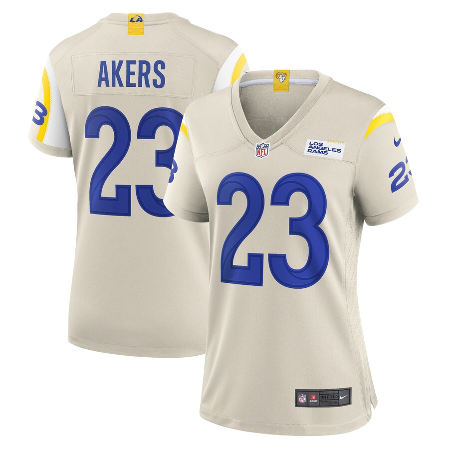 Women's Los Angeles Rams Cam Akers Nike Bone Game Jersey - ujerseystore