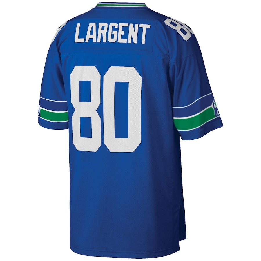 Men's Seattle Seahawks Steve Largent Mitchell & Ness Royal Legacy Replica Jersey - ujerseystore