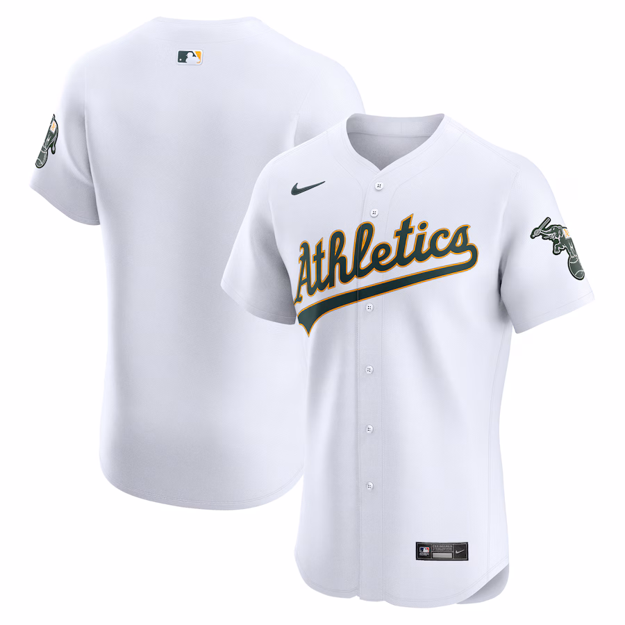 Men's Athletics Nike White Home Elite Jersey - ujerseystore