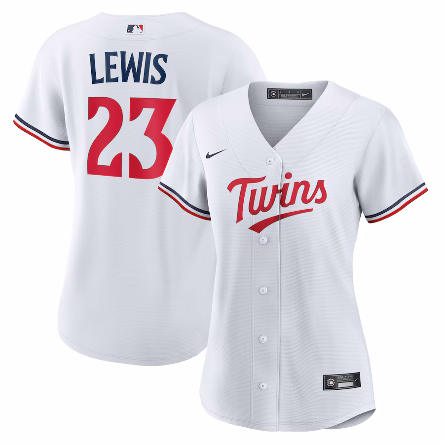 Women's Minnesota Twins Royce Lewis Nike White Home Replica Jersey - ujerseystore