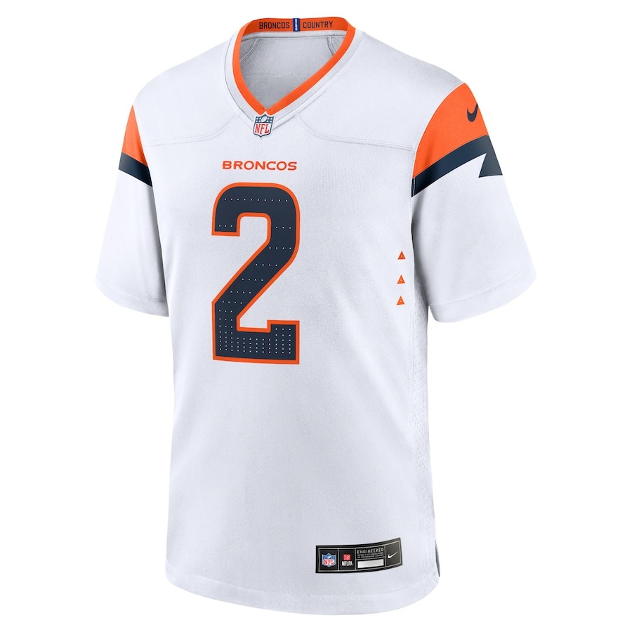 Men's Denver Broncos Patrick Surtain II Nike White Game Jersey - ujerseystore