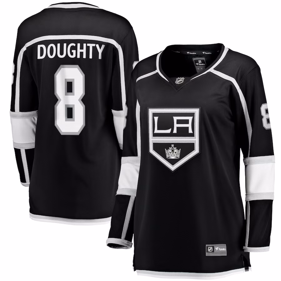 Women's Los Angeles Kings Drew Doughty Fanatics Black Home Breakaway Player Jersey - ujerseystore