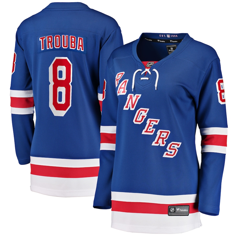 Women's New York Rangers Jacob Trouba Fanatics Blue Home Breakaway Jersey - ujerseystore