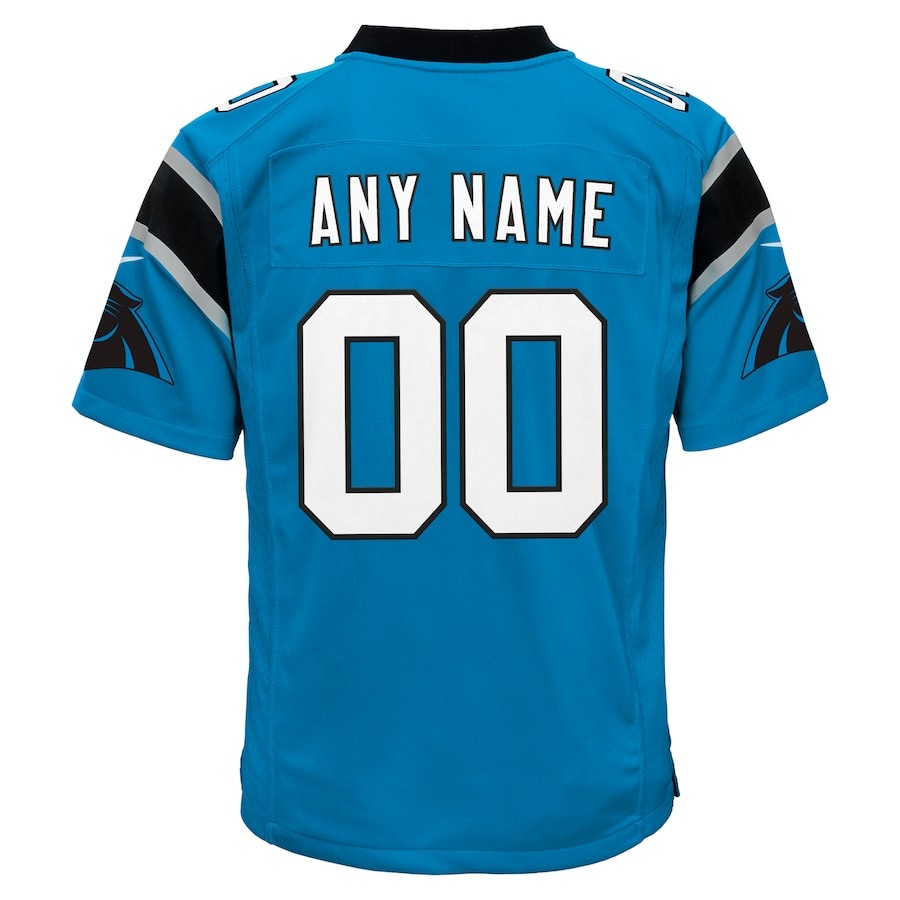 Youth Carolina Panthers  Nike Blue Alternate Custom Game Jersey - ujerseystore