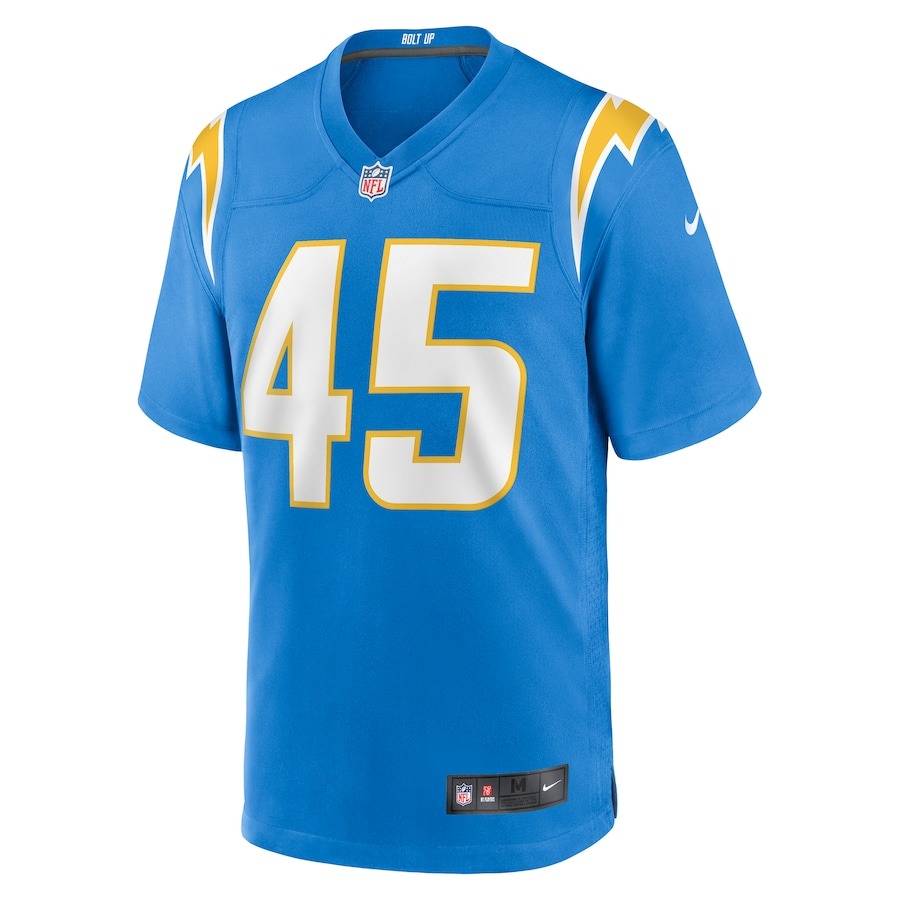 Men's Los Angeles Chargers Tuli Tuipulotu Nike Powder Blue Team Game Jersey - ujerseystore