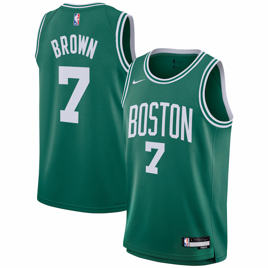 Youth Boston Celtics Jaylen Brown Nike Kelly Green Swingman Jersey - Icon Edition - ujerseystore