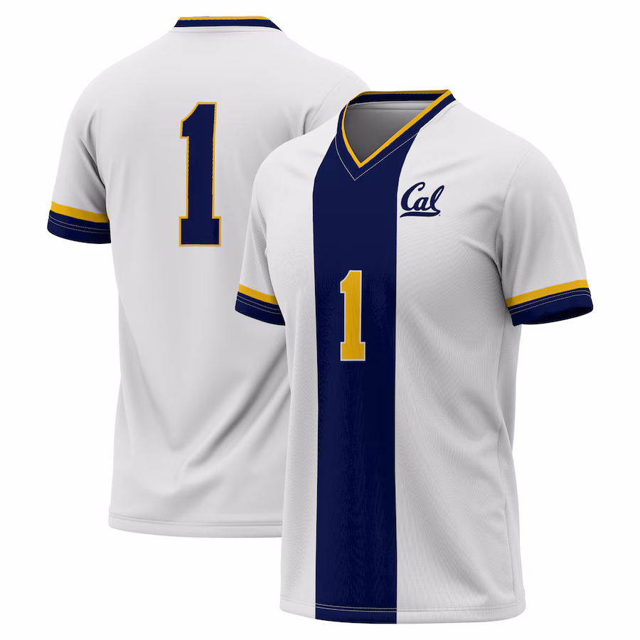 GameDay Greats #1 White Cal Bears Lightweight Soccer Fashion Jersey - ujerseystore