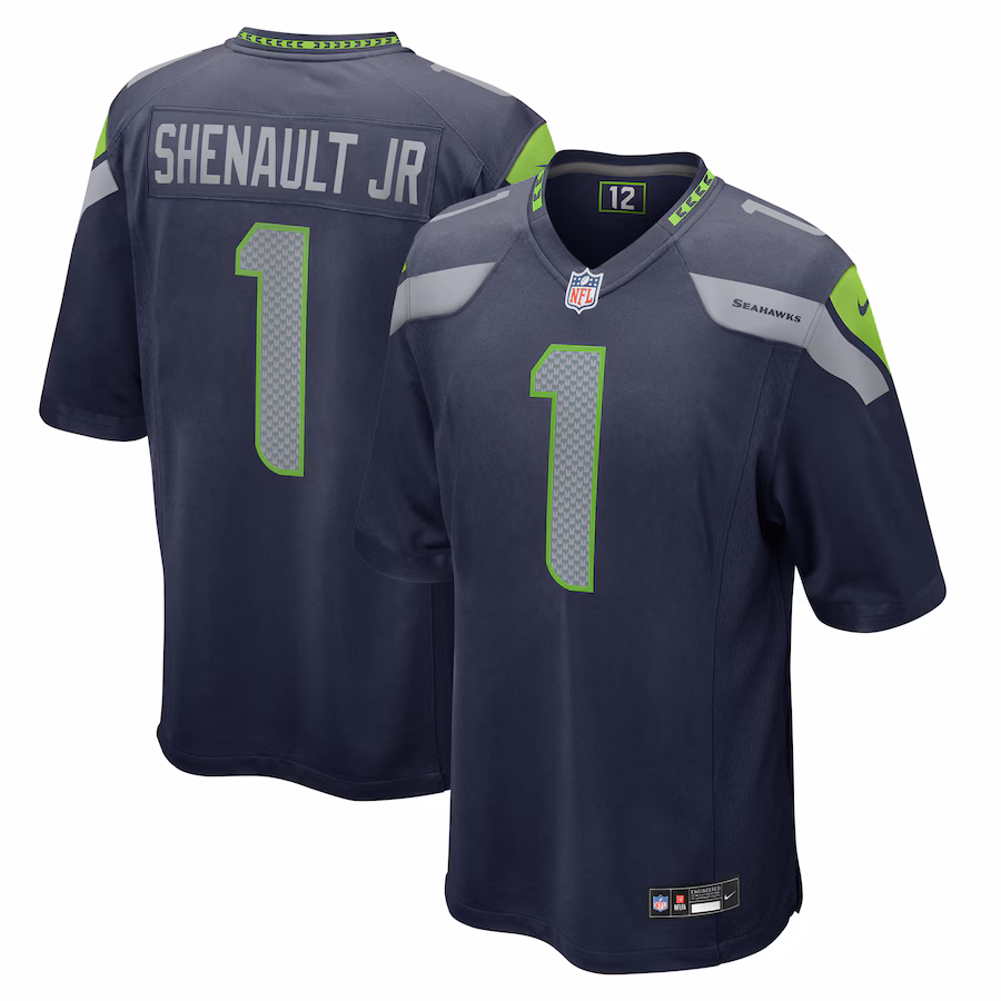 Men's Seattle Seahawks Laviska Shenault Jr. Nike College Navy Game Jersey - ujerseystore