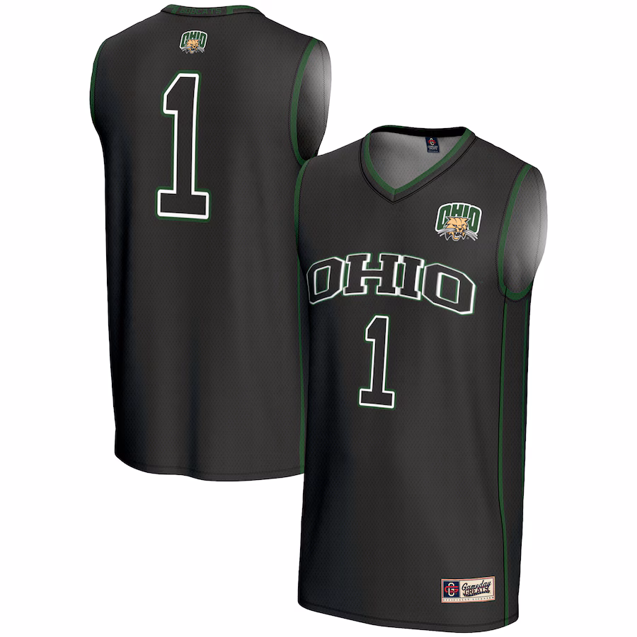 Youth GameDay Greats Black #1 Ohio Bobcats Lightweight Basketball Jersey - ujerseystore