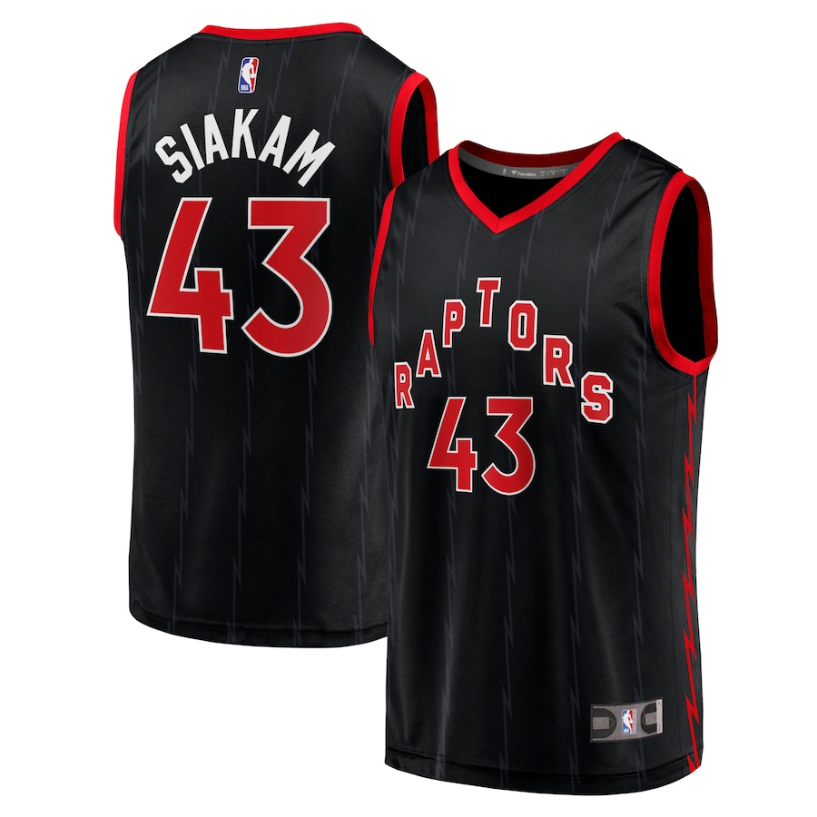 Men's Toronto Raptors Pascal Siakam Fanatics Black Fast Break Replica Jersey - Statement Edition - ujerseystore