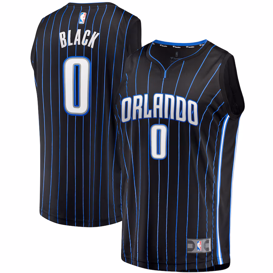Men's Orlando Magic Anthony Black Fanatics Black  Fast Break Replica Jersey - Icon Edition - ujerseystore
