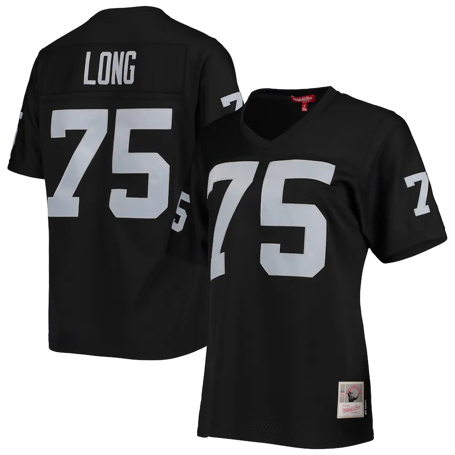 Women's Las Vegas Raiders Howie Long Mitchell & Ness Black Legacy Replica Player Jersey - ujerseystore