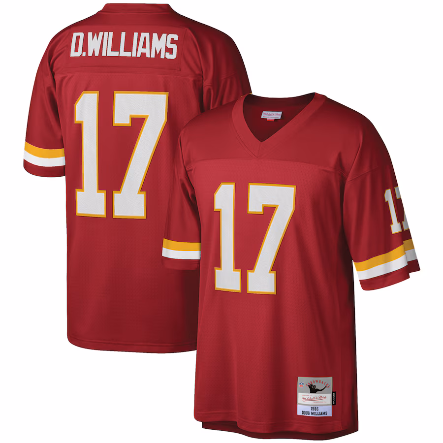 Men's Washington Football Team Doug Williams Mitchell & Ness Burgundy Legacy Replica Jersey - ujerseystore