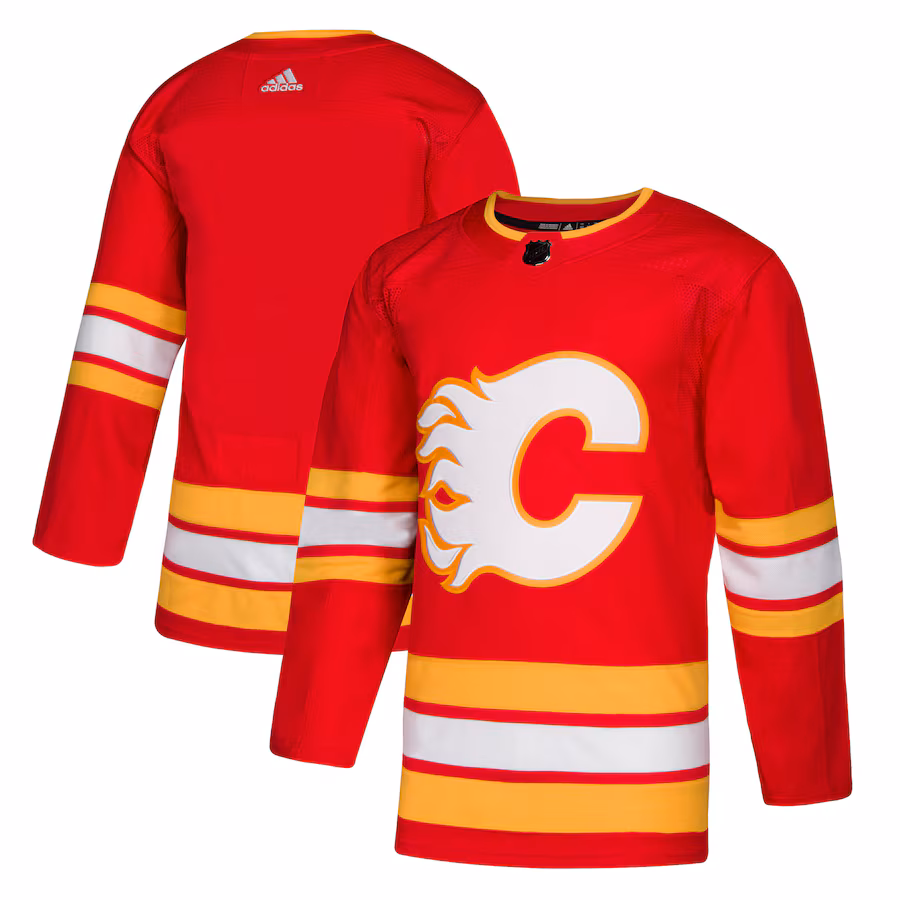 Men's Calgary Flames adidas Red Alternate Authentic Jersey - ujerseystore