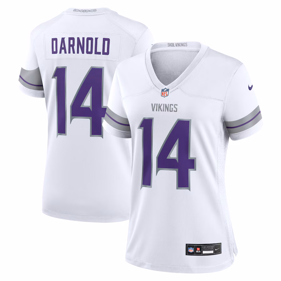 Women's Minnesota Vikings Sam Darnold Nike White Alternate Game Player Jersey - ujerseystore