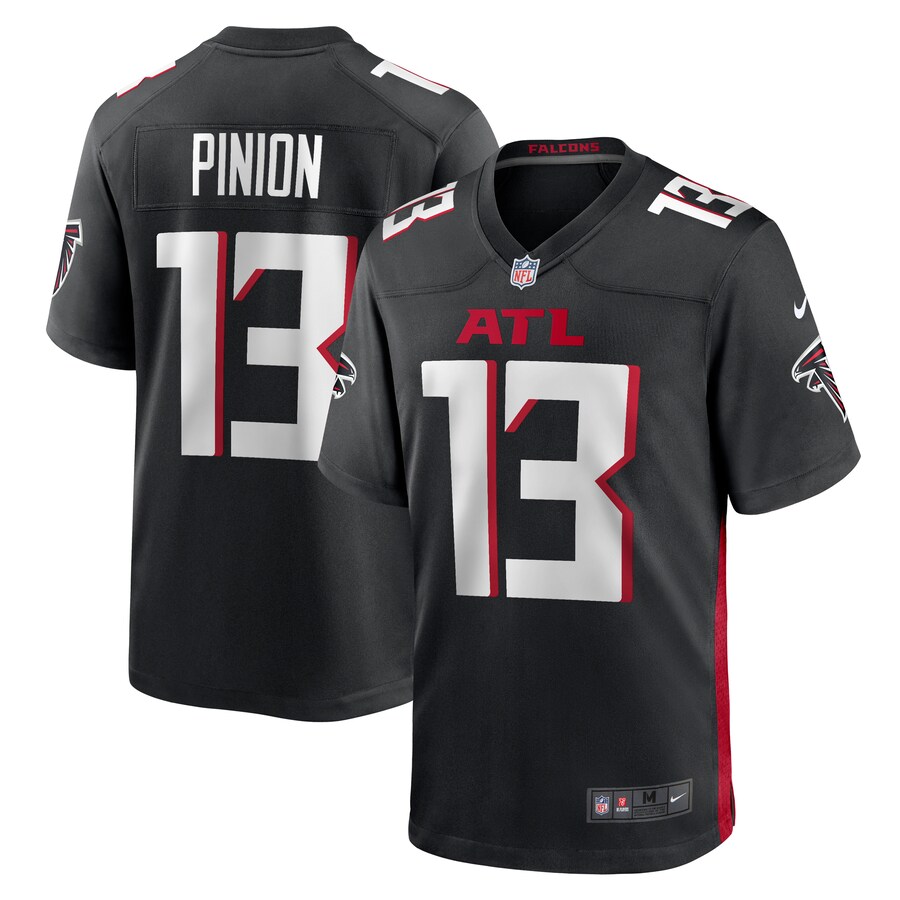 Men's Atlanta Falcons Bradley Pinion Nike Black Game Player Jersey - ujerseystore