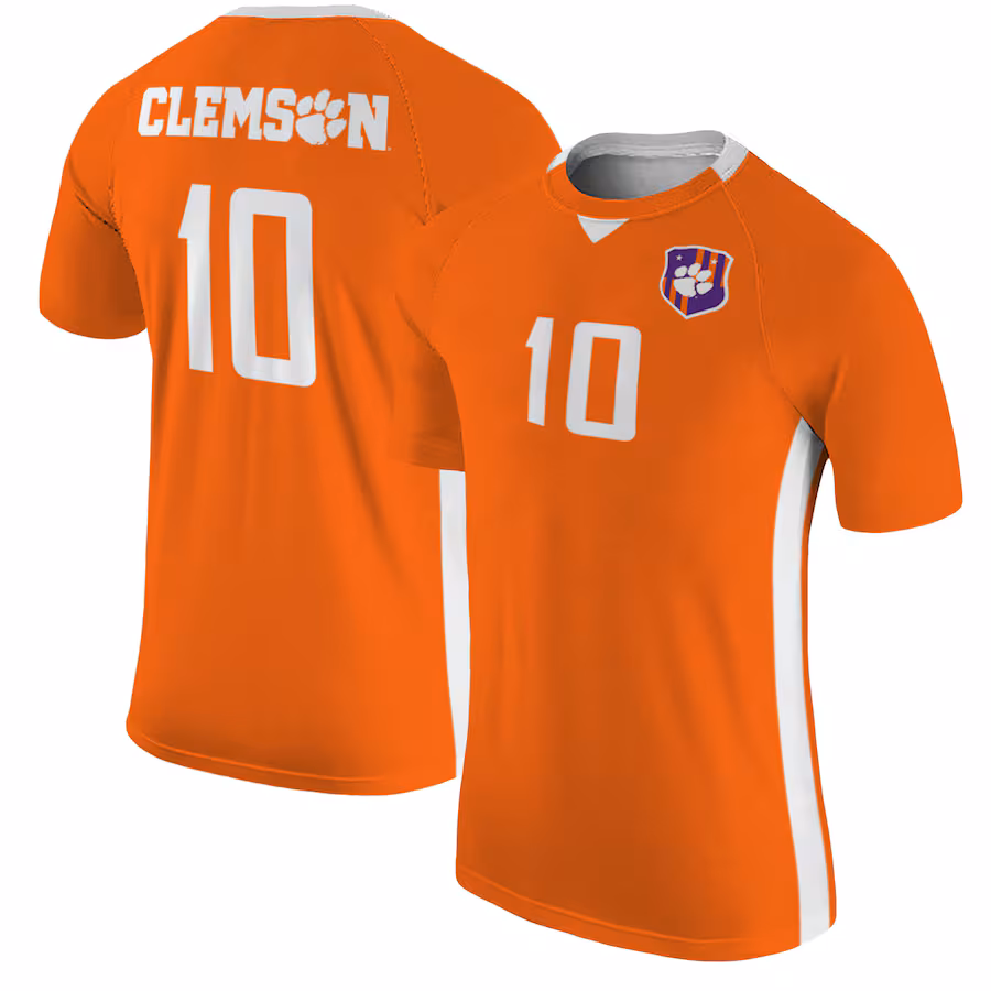 Men's Original Retro Brand #10 Orange Clemson Tigers Soccer Jersey - ujerseystore