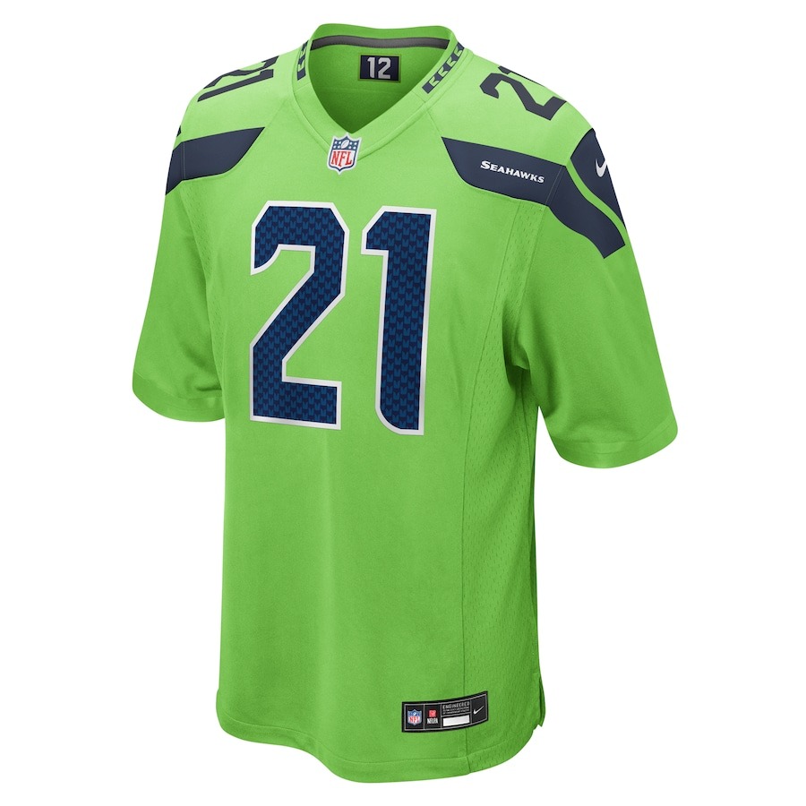 Men's Seattle Seahawks Devon Witherspoon Nike Neon Green  Game Jersey - ujerseystore