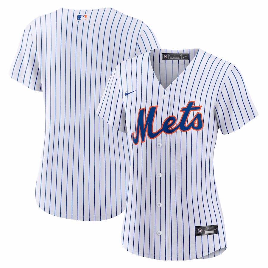 Women's New York Mets Nike White Home Replica Team Jersey - ujerseystore