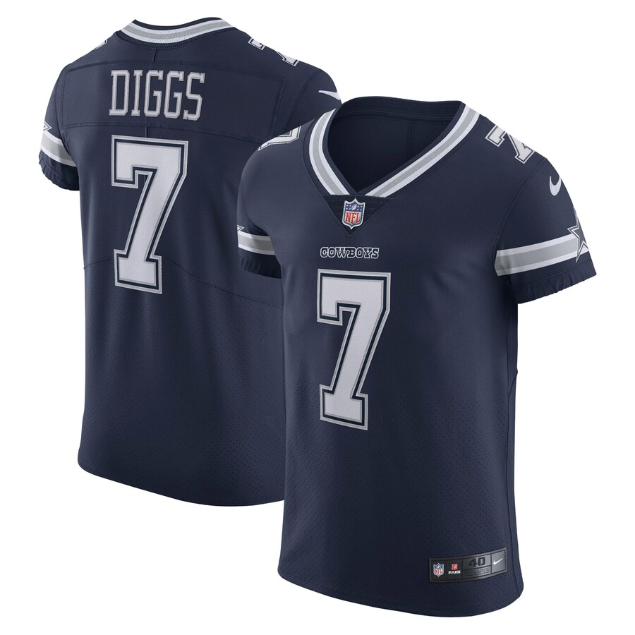 Men's Dallas Cowboys Trevon Diggs Nike Navy Vapor Elite Jersey - ujerseystore