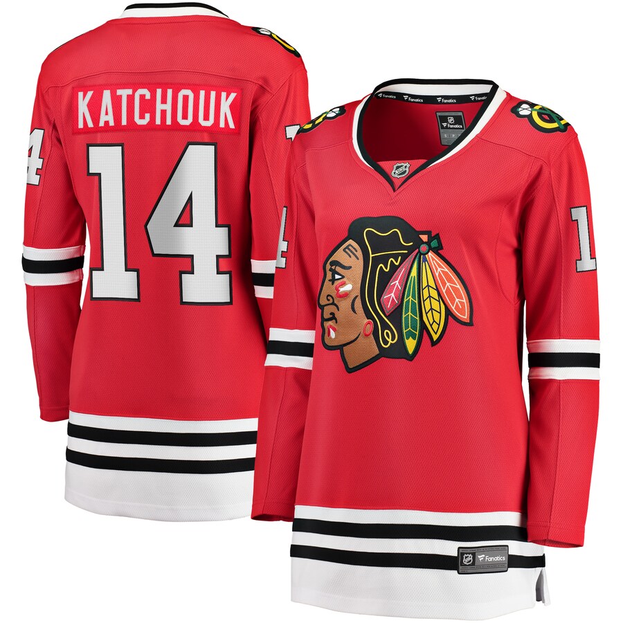 Women's Chicago Blackhawks Boris Katchouk Fanatics Branded Red Home Breakaway Player Jersey - ujerseystore