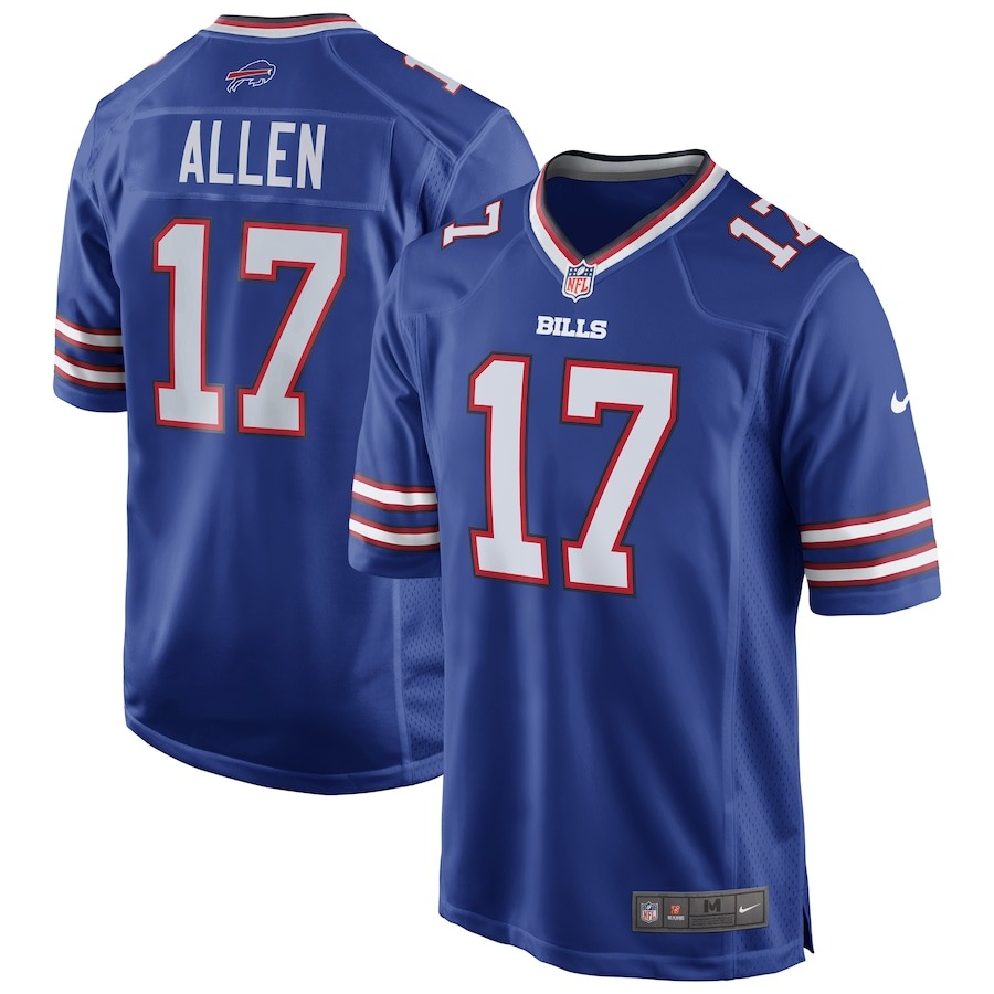 Men's Buffalo Bills Josh Allen Nike Royal Team Game Player Jersey - ujerseystore