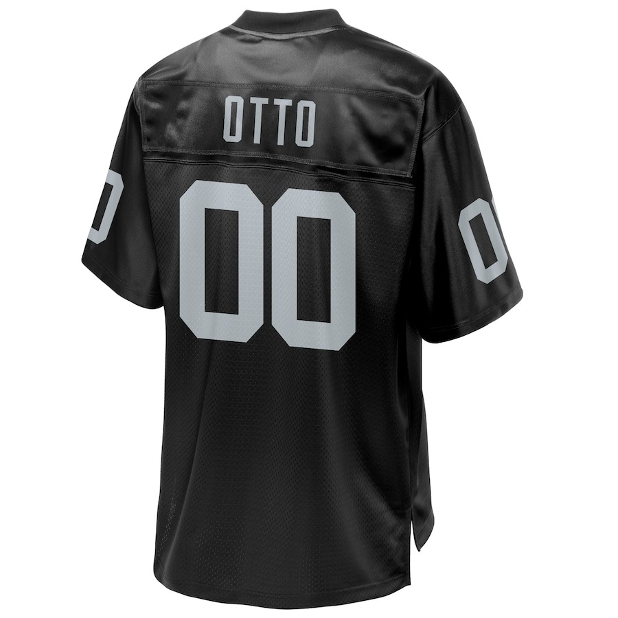 Men's Oakland Raiders Jim Otto NFL Pro Line Black Retired Player Replica Jersey - ujerseystore
