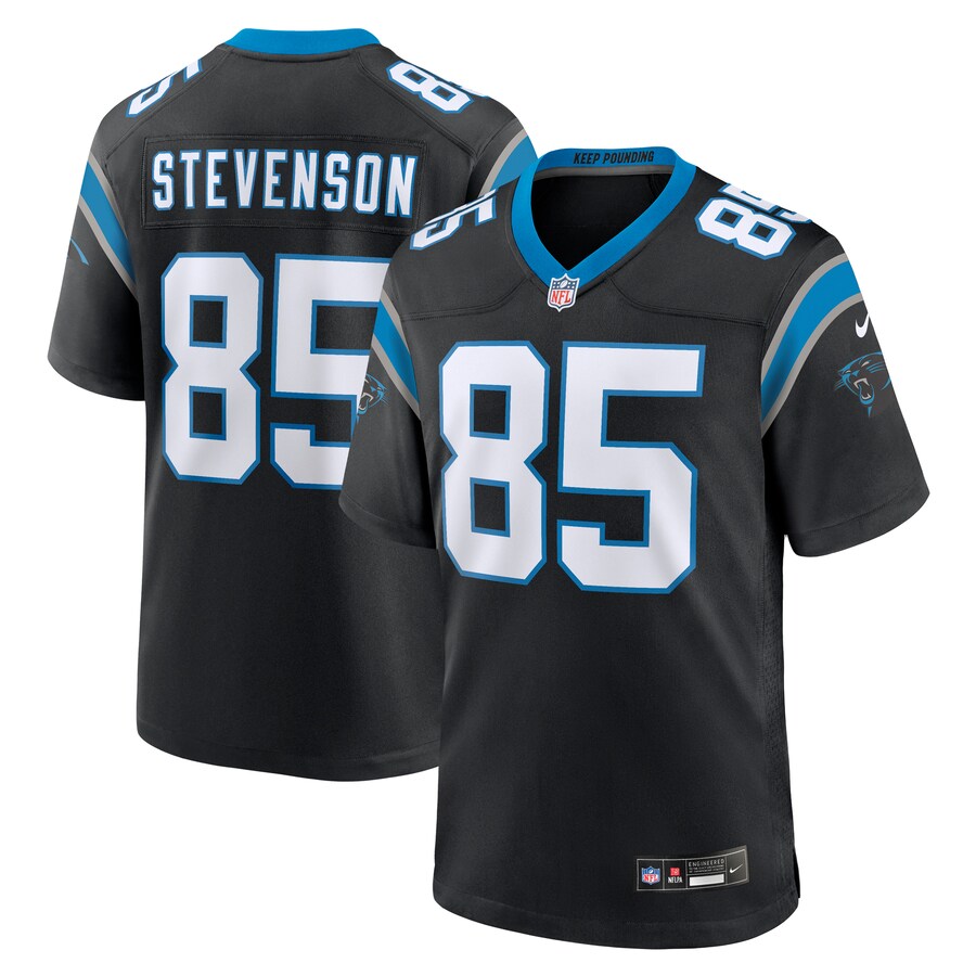 Men's Carolina Panthers Marquez Stevenson Nike  Black Team Game Jersey - ujerseystore