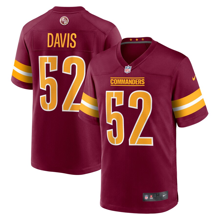 Men's Washington Commanders Jamin Davis Nike Burgundy Player Game Jersey - ujerseystore