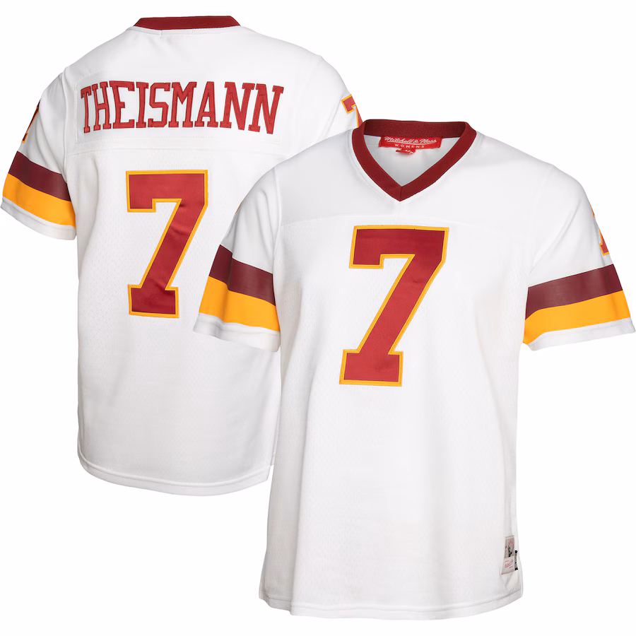 Women's Washington Football Team Joe Theismann Mitchell & Ness White Legacy Replica Player Jersey - ujerseystore