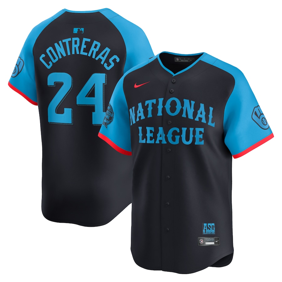 Men's National League William Contreras Nike Navy 2024 MLB All-Star Game Limited Player Jersey - ujerseystore