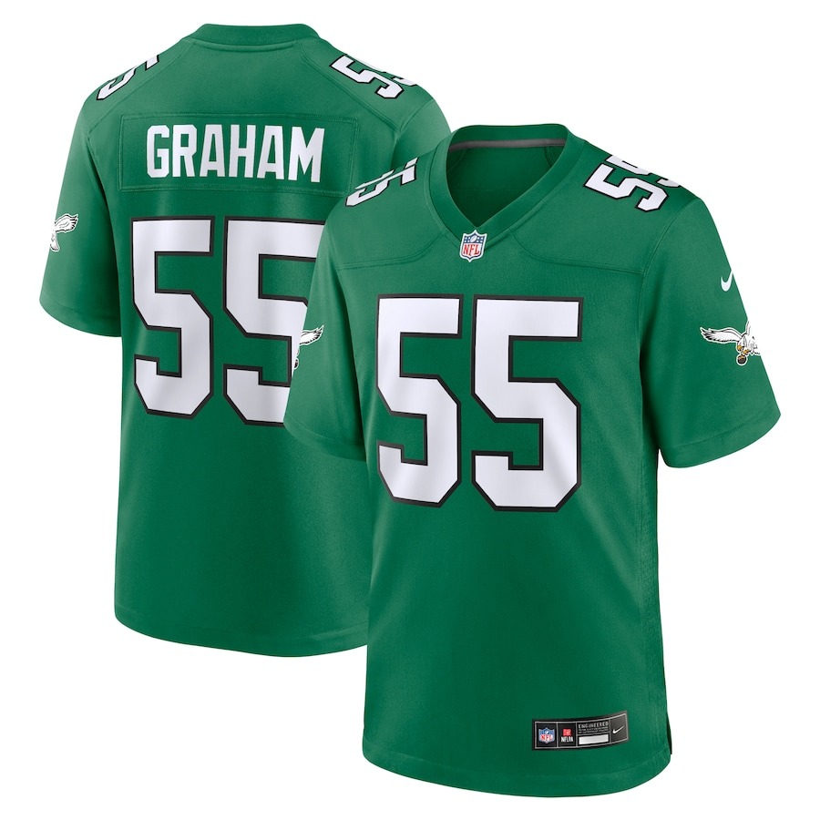 Men's Philadelphia Eagles Brandon Graham Nike Kelly Green Alternate Game Jersey - ujerseystore