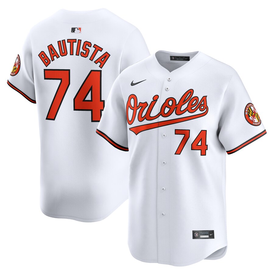 Men's Baltimore Orioles Felix Bautista Nike White Home Limited Player Jersey - ujerseystore