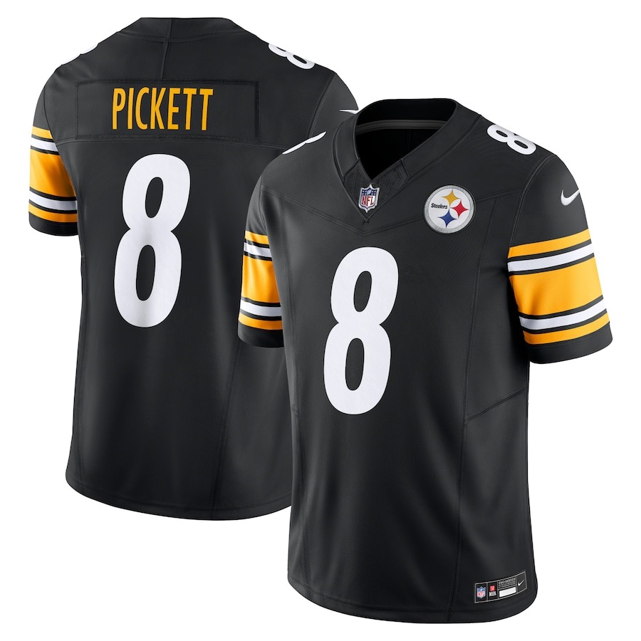 Men's Pittsburgh Steelers Kenny Pickett Nike Black Vapor F.U.S.E. Limited Jersey - ujerseystore