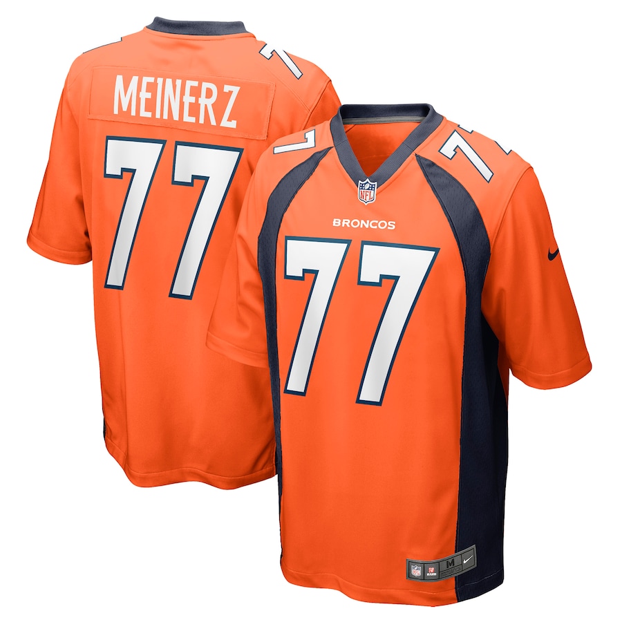 Men's Denver Broncos Quinn Meinerz Nike Orange Game Jersey - ujerseystore