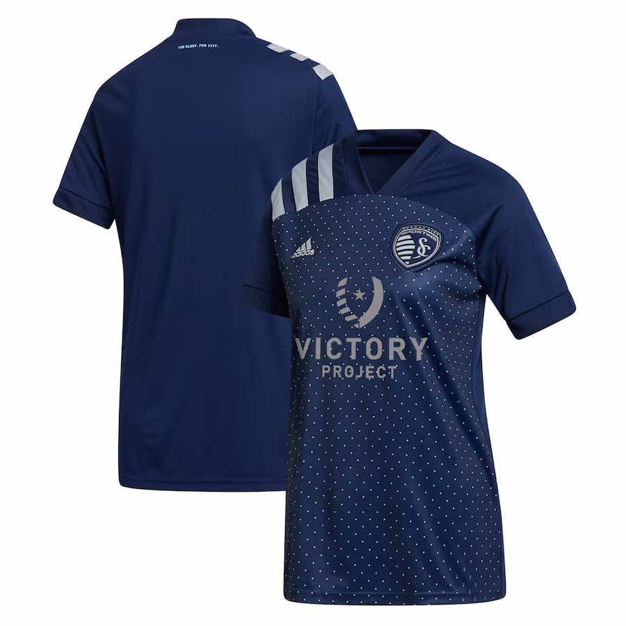 Women's Sporting Kansas City adidas Blue 2021 Secondary Replica Jersey - ujerseystore