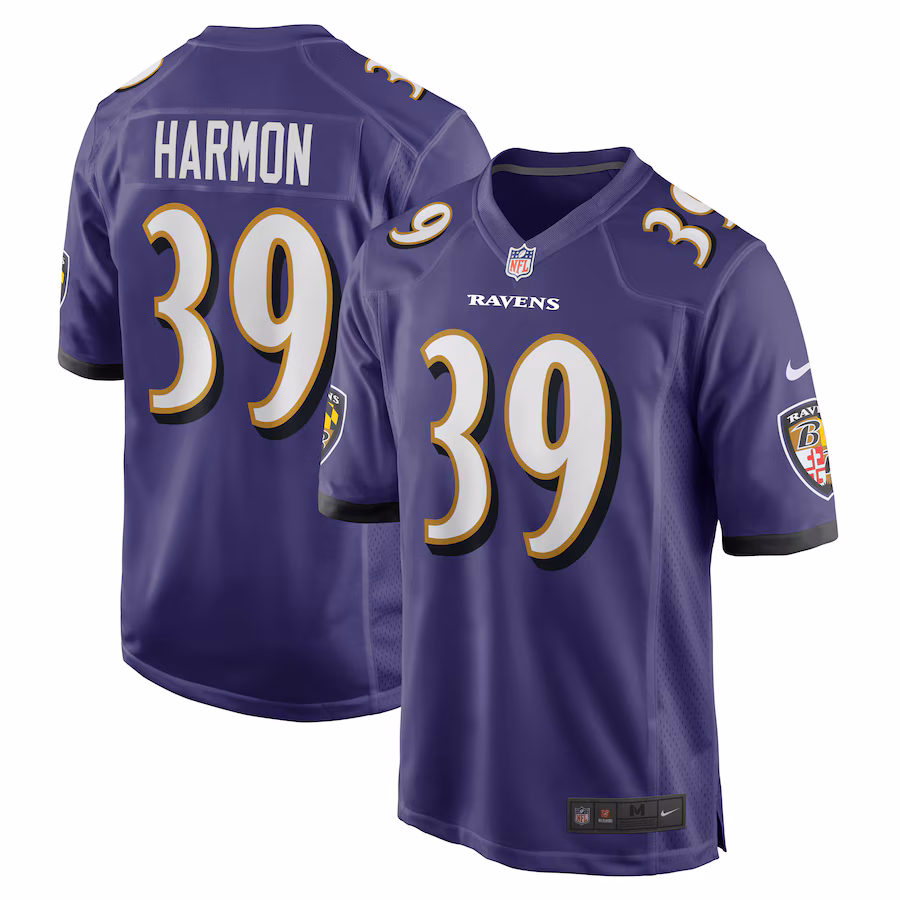 Men's Baltimore Ravens Duron Harmon Nike  Purple  Game Jersey - ujerseystore