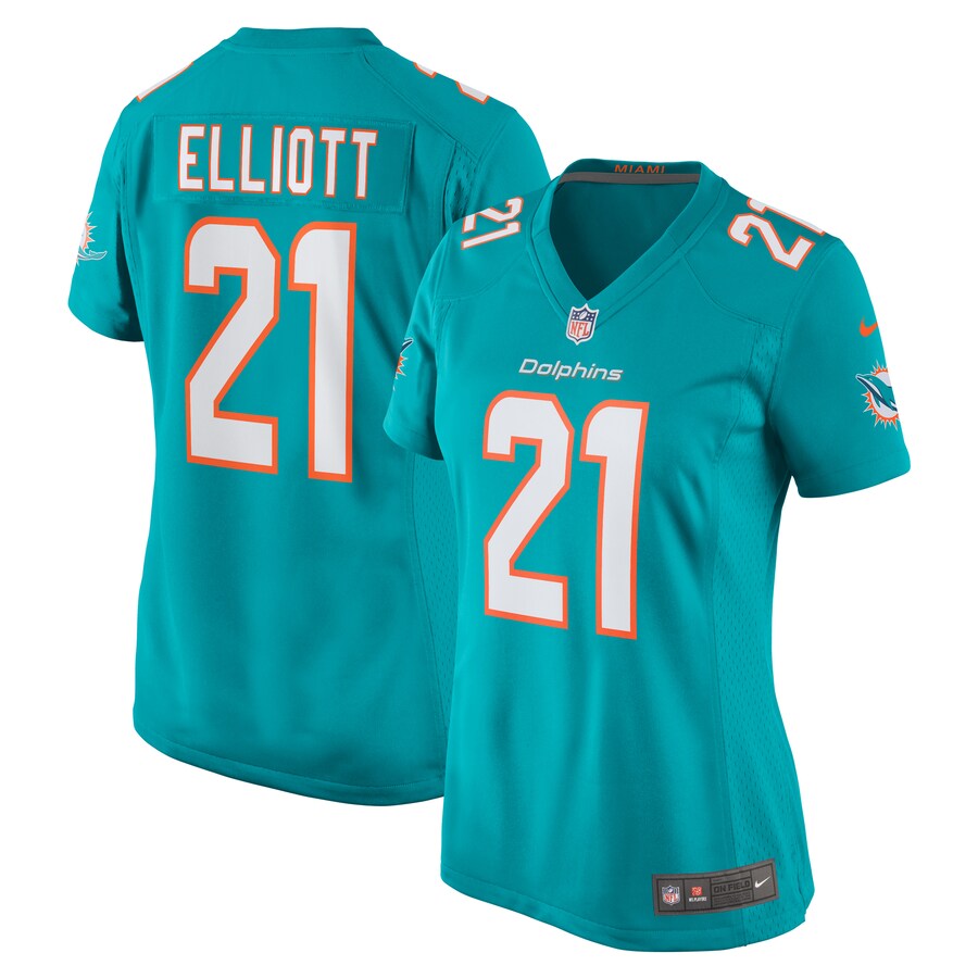 Women's Miami Dolphins DeShon Elliott Nike Aqua Nike Women's All Player Jersey - ujerseystore
