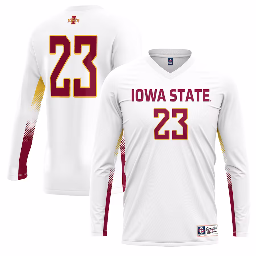 #1 Iowa State Cyclones GameDay Greats Unisex Lightweight Volleyball Jersey - White - ujerseystore