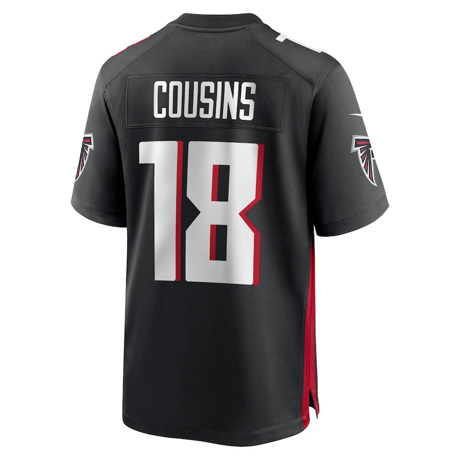 Men's Atlanta Falcons Kirk Cousins Nike Black Game Player Jersey - ujerseystore