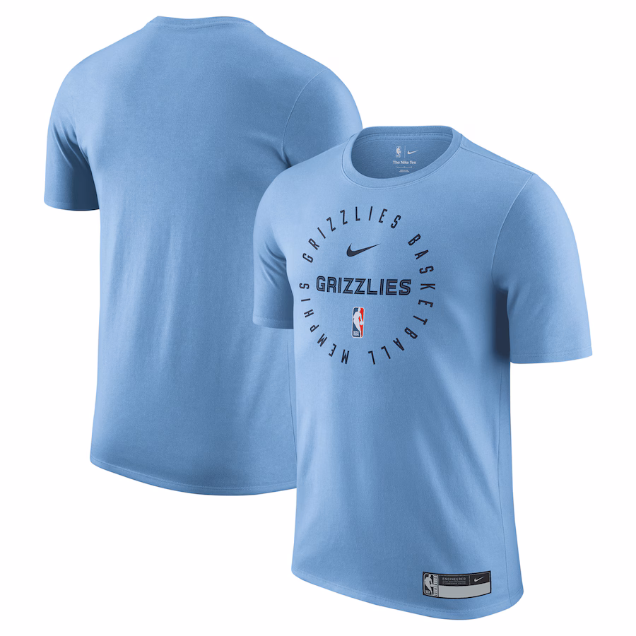 Men's Memphis Grizzlies Nike Light Blue 2024/25 Legend On-Court Practice Performance T-Shirt - ujerseystore