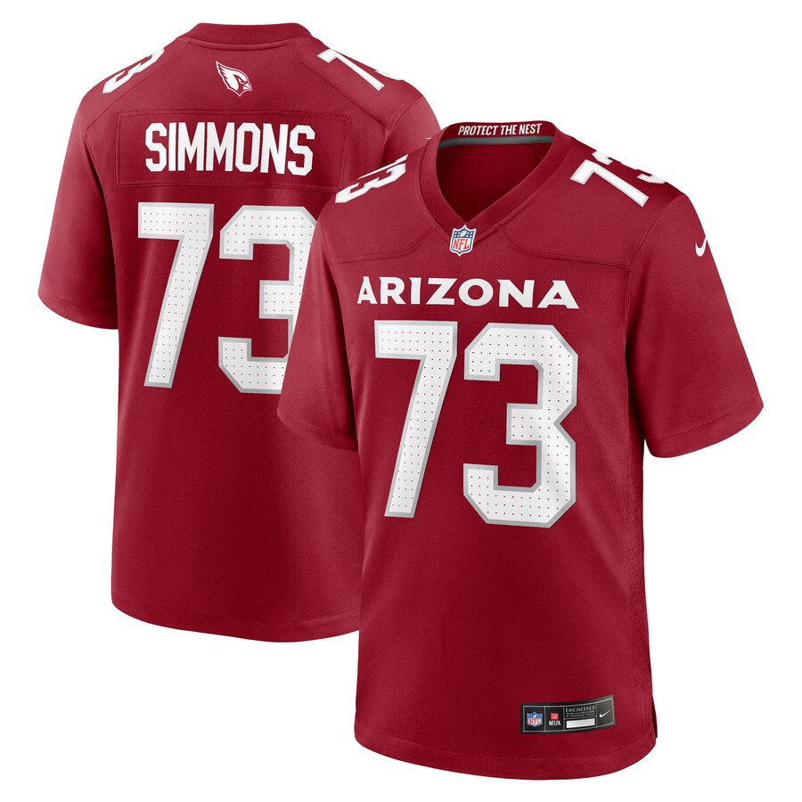 Men's Arizona Cardinals Lachavious Simmons Nike  Cardinal Team Game Jersey - ujerseystore